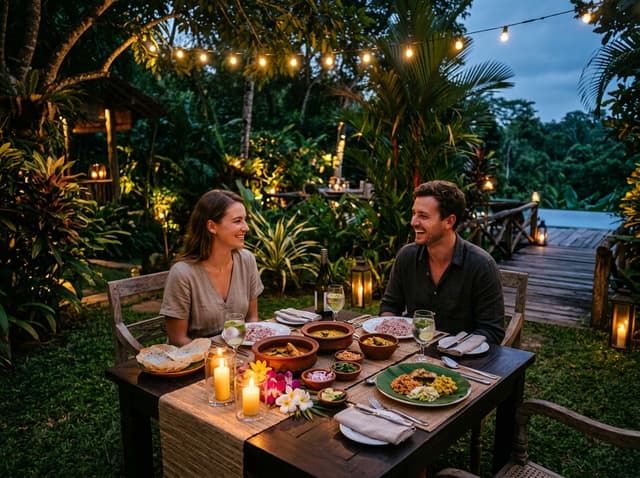 Garden dining experience
